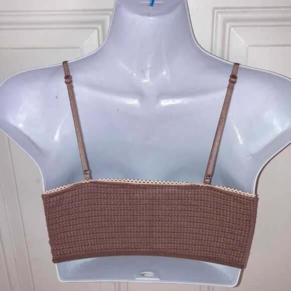 OUT FROM UNDER Bralette Urban Outfitters Brown Lace Bow X-LARGE - Picture 6 of 8